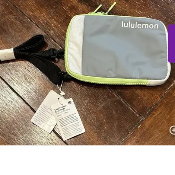 NWT Lululemon NWT Easy Access Crossbody Bag - Rhino Grey/Electric Lemon - Picture 5 of 13